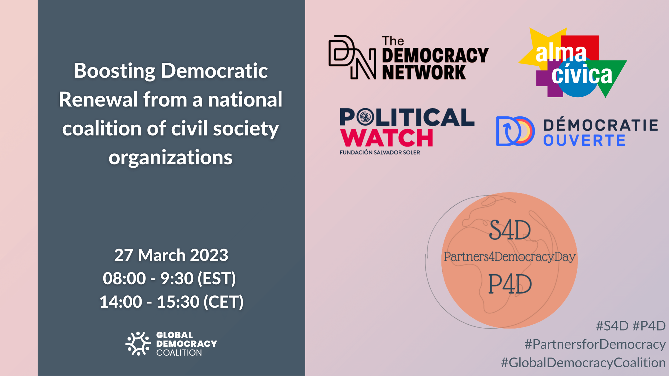 Presentamos Ampliando Democracia: Alianzas globales para una mejor democracia