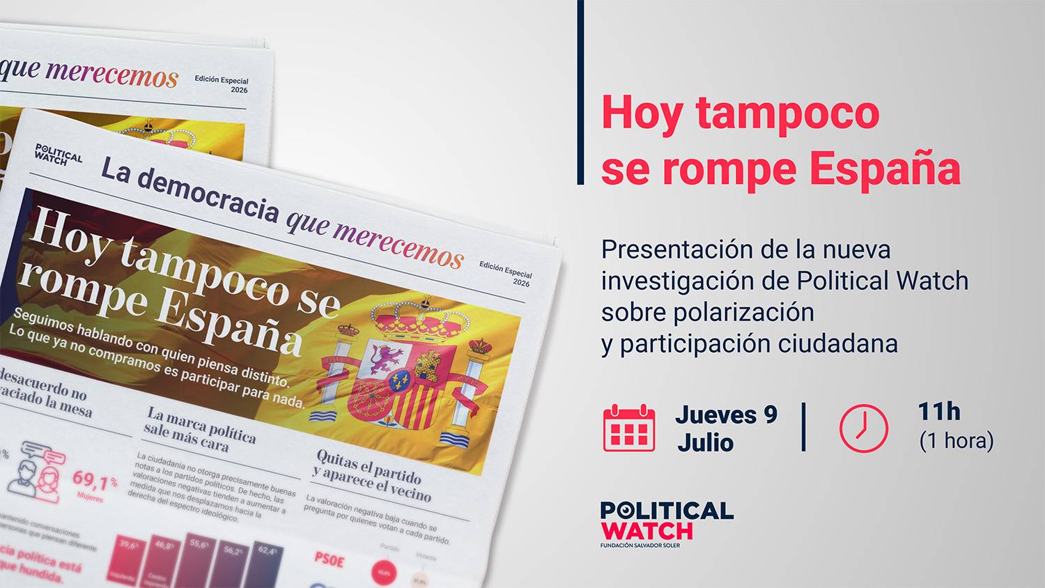 Hoy tampoco se rompe España: una nueva investigación revela que más del 70% de los ciudadanos no deshace sus vínculos cercanos por diferencias ideológicas