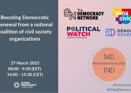 Presentamos Ampliando Democracia: Alianzas globales para una mejor democracia