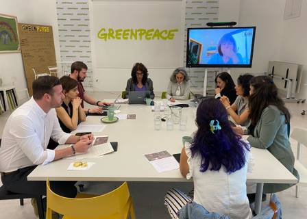 Greenpeace, Political Watch, Revo Prosperidad Sostenible y WEAll Iberia se reúnen con la ministra de Juventud e Infancia para impulsar la justicia intergeneracional